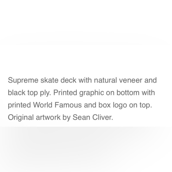 SUPREME Authentic NEW Reaper skateboard deck w/Sean Cliver artwork, plus sticker - Picture 8 of 14